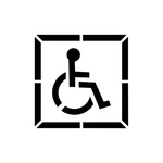 Handicap Stencil 42 Inch Ada Universal Symbol Parking Lot Pavement Marking. Fixed Price $92.99.