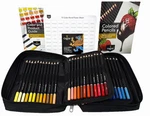 Castle Arts 72-COLOURED Pencils Soft Touch Wax Core Set In Sturdy Zip Case. Fixed Price $39.99.