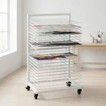 Officeroo White Art Drying Rack For Classroom & Preschool 18-SHELF Mobile P.... Fixed Price $104.53.