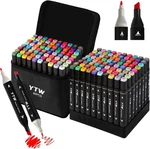 Ytw Alcohol Markers, 80 Colors Dual Tip Art Count (pack Of 1),. Fixed Price $26.11.