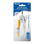Bazic Metal Ball Bearing Compass W/ #2 Hb Wood Pencil, Nickel Plated. Fixed Price $12.99.