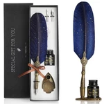 Vangoal Vintage Carving Feather Pen Set, Glittering Quill Calligraphy Dip Ink, 2. Fixed Price $20.97.