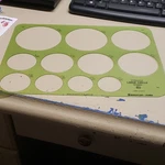 Staedtler-mars Large Circle Template Ruler Model 977 103. Fixed Price $14.50.