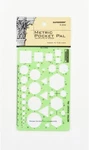Metric Pocket Pal Template, 1 Each (R2050). Fixed Price $22.57.