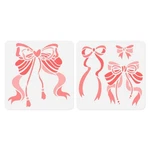 2 Pack Silk Bow Stencils For Painting On Wall 11.8 X Inch Reusable Plast.... Fixed Price $12.55.