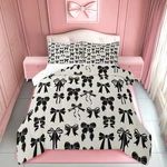Feelyou Bow Bedding Set - King Size Black Comforter Kids Boys Girls. Fixed Price $35.85.