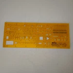 Vintage Rotring Art. 852 744 Lectrical Ngineering Emplate 1975 Drawing #6075. Fixed Price $19.99.