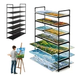 Gleecosy Art Drying Rack For Classroom, Large And Lightweight 7-TIER With Rem.... Fixed Price $81.22.