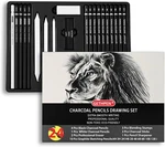 Drawing Sketching Pencil Set, 24 Piece Pro Artist Kit - Graphite.... Fixed Price $14.22.