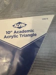 Alvin 10" Academic Acrylic Triangle 30/60 1/8 Inch Thick S1390-10. Fixed Price $7.99.