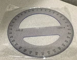 C-thru 6" Drafting And Art Circle Protractor Ruler Item No. 260-6. Fixed Price $8.09.