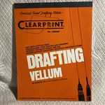 Clearprint Design Vellum #1000HP - 8.5" X 11" 100% Cotton White. Fixed Price $14.50.