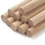 10 Pcs 5/8" X 15" Bamboo Wooden Dowel Rods For Crafts, Macrame, Diy, Wedding Dec. Fixed Price $19.18.
