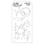Stampers Anonymous Layering Stencil - Splatters, THS009 By: Tim Holtz. Fixed Price $6.29.