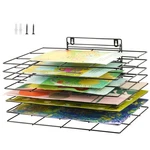 Lzttyee Art Drying Rack For Classroom Paint 8 Shelves, Black. Fixed Price $35.30.
