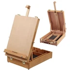 Falling Art Wooden Tabletop Easel, Solid Sketchbox Desktop. Fixed Price $38.99.