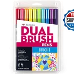 Tombow 56185 Dual Brush Pen Art Markers Bright 10-PACK. Blendable And. Fixed Price $37.77.