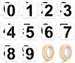 20 Pieces Curb Stencil Kit 0-9 Address Reusable Plastic Numbers. Fixed Price $16.79.