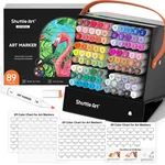 Shuttle Art 89 Colors Alcohol Markers, 88 Dual Tip Set Plu.... Fixed Price $56.51.