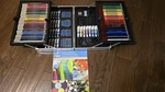 Roseart Premium Set, Fold-out Metal Artist Case & Drawing Kit. Fixed Price $29.99.