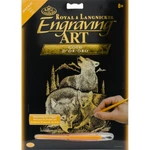 Royal Brush GOLDFL-18 Foil Engraving Art Kit 8"X10"-WOLVES (3PK). Fixed Price $13.64.