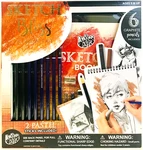 Anker Art Bliss 14 Piece Deluxe Kit With Sketchbook Pencils Pastel. Fixed Price $26.33.
