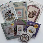 Lot Of 7 Cross Stitch Kits Vintage New Janlynn Disney Dimensions Needle Magic. Fixed Price $24.99.