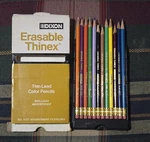 Vintage Dixon Thinex Set Of Color Pencils No. 112T Lead Used. Fixed Price $12.00.