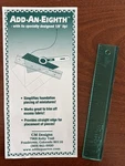 Add-an-eighth 6" Ruler 1/8" Lip Simplifies Miniature Foundation Piecing. Fixed Price $15.95.