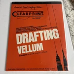 Clearprint Design Vellum Art Paper 50 Sheets 100% Cotton New Sealed Pack. Fixed Price $17.00.