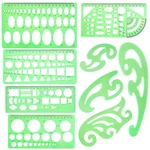 Siquk 9 Pieces Drawings Templates French Curve Geometric Green. Fixed Price $15.99.