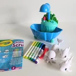 Crayola Scribble Scrubbie Ocean Pets Lagoon Set Washable Markers Complete Works. Fixed Price $8.00.