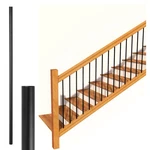 Senmit Iron Stair Balusters 5/8" Round X 44" Hollow Spindles Satin Black 50PC. Fixed Price $126.59.