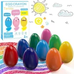 Tencoz 9 Colors Egg Crayons For Kids 3+, Easy Hold Non Toxic Washable Safe.... Fixed Price $18.42.