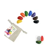 Rocks 8 Count Soy Wax Crayons Muslin Bag Tripod Grip Toddler Non-toxic. Fixed Price $15.95.