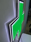24" Led Green Cross Sign Bright Light Up Display For Retail Store Smoke Shop. Fixed Price $139.95.