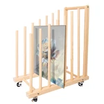 Genmous & Co. Art Storage Rack Caster Wheels Drying Wood. Fixed Price $89.06.