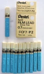 Lot 11 Vtg Pentel P2, P1 Film Lead Refill Extra Fine 0.7MM For Mechanical Pencil. Fixed Price $5.00.