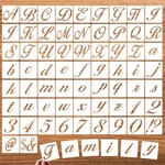 Dzxcyz 1.5 Inch Letter Symbol Stencils For Painting On Wood, 65 Pcs Alphabet .... Fixed Price $16.38.