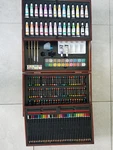 101 Artist Kit In Wooden Travel Case By Dm Creations #53187PDQ. Fixed Price $29.99.