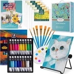 Inburit Art Set For Kids, Painting Supplies Kit With 5 Canvas Panels, 8 Br. Fixed Price $33.11.