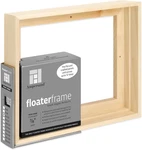 Floaterframe 8"X10" 7/8" Depth Thin Style Hardwood Floating Map. Fixed Price $62.99.