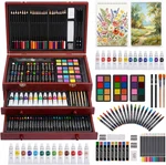 Art Supplies, 175-PACK Deluxe Set Drawing Painting Kit With 2 Pads,. Fixed Price $45.95.