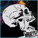 Human Skull #3 - Reusable Airbrush Stencil Template. Fixed Price $16.99.