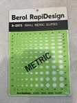 Berol Rapidesign R-2073 Small Metric Ellipses. Fixed Price $9.89.