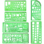 6 Pieces Plastic Measuring Templates Building Formwork Stencils Geometric Dra.... Fixed Price $21.07.
