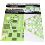 Lot Of Berol Rapidesign Templates R-351 R-350 R-123 R-402-70. Fixed Price $12.17.