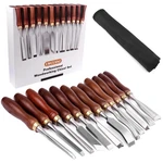 12-PIECE Wood Chisel Set,cr-v 60 Steel Blades Straight Edge Gouge Ca.... Fixed Price $67.93.