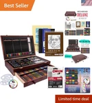 162-PIECE Mega Wood Box Artist Kit With Painting, Drawing & Supplies For .... Fixed Price $95.99.