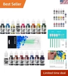 All 17 Colors Jacquard Pinata Alcohol Inks Bundle And 10X Pixiss Blending.... Fixed Price $127.73.